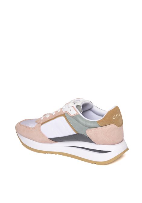 White/pink energy sneaker GUESS | FLPE2G LEPI12ENERGY2-WHT/PIN